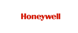 Red "Honeywell" logo on black background.